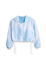 bella tie dye jacket blue
