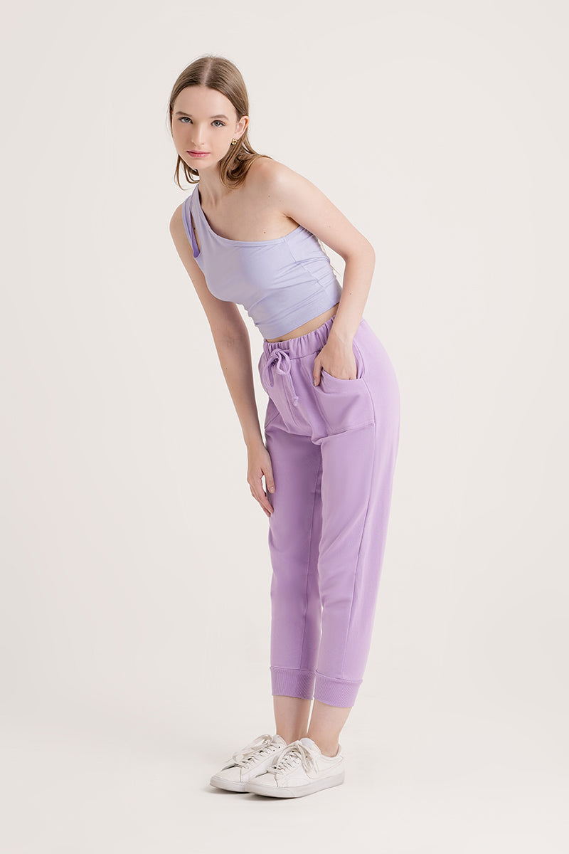 betty cut out top lilac