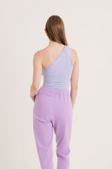 betty cut out top lilac