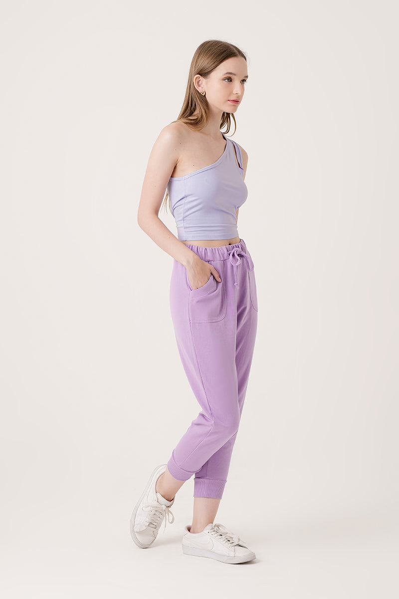 betty cut out top lilac